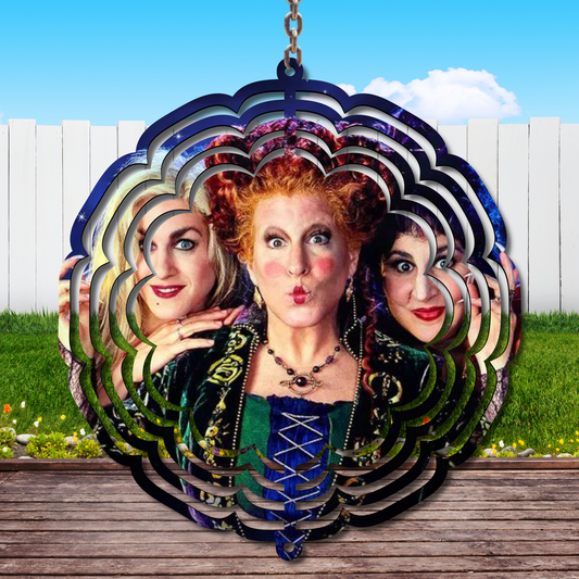 Hocus Pocus Sisters Wind Spinner Sublimation Print