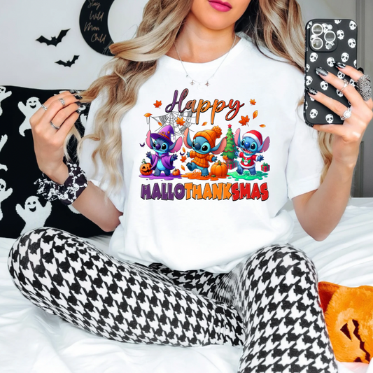 Happy Hallothankmas Sublimation Print