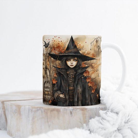 Fall Witch Mug Wrap