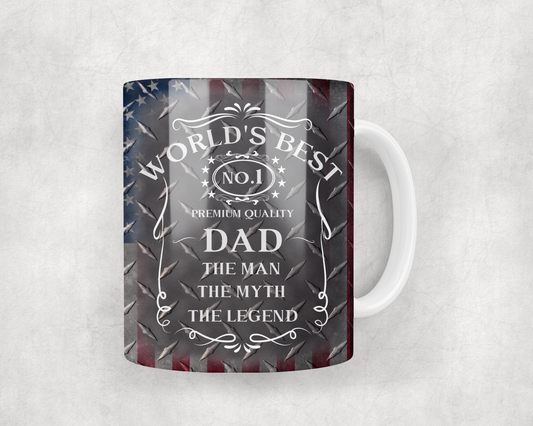 Worlds Best Dad Mug Wrap