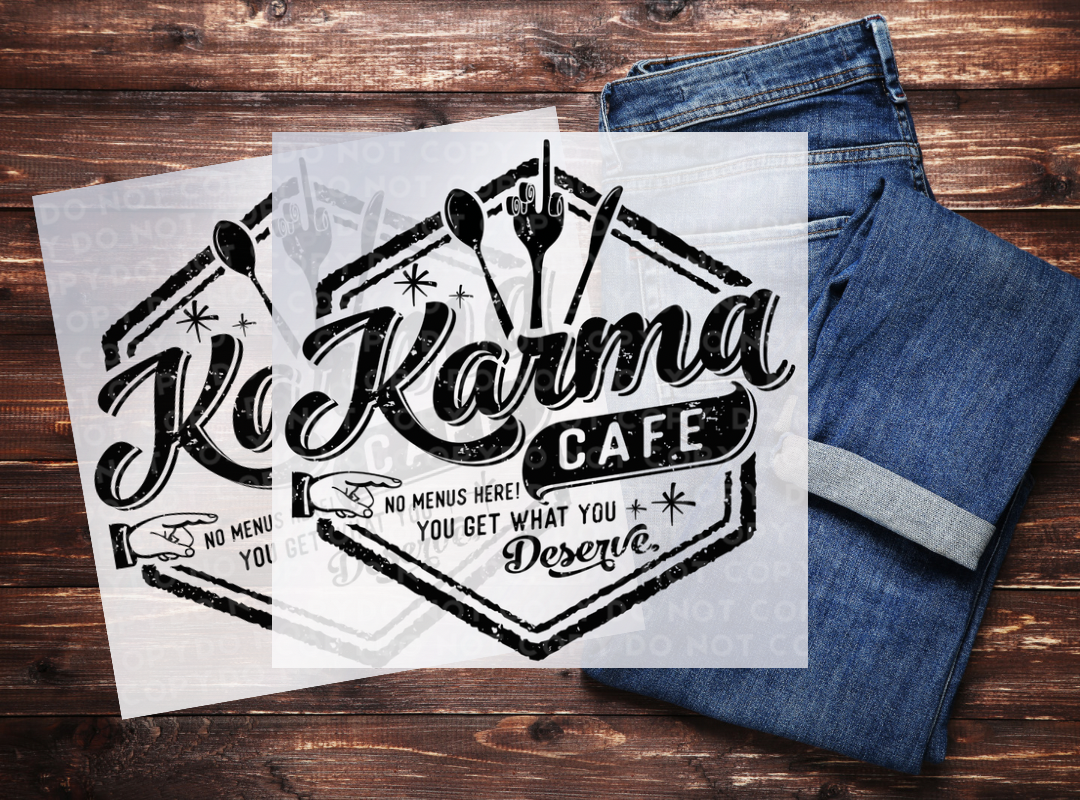 Karma Cafe Sublimation Print