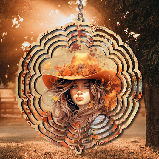 Cowgirl Wind Spinner