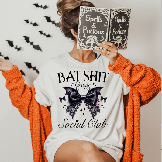 Bat Shit Crazy Social Club Sublimation Print