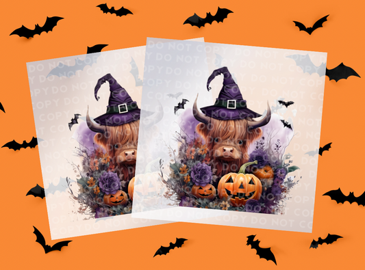 Halloween Heifer Sublimation Print