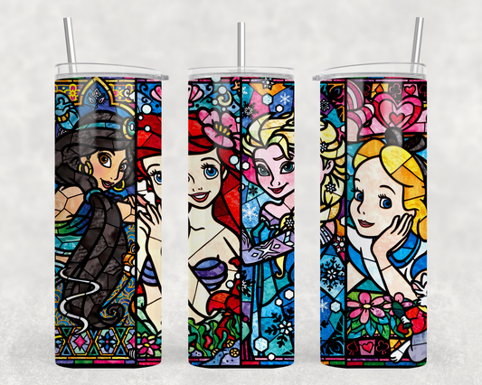 Princess Stained Glass Tumbler Wrap