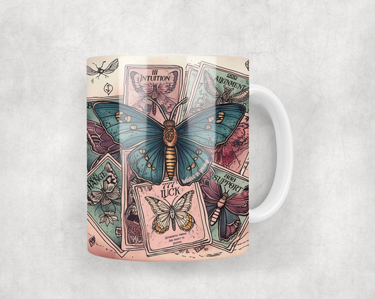 Tarot Cards Butterfly Mug Wrap
