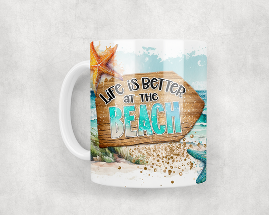 Life Is Better At The Beach Mug Wrap