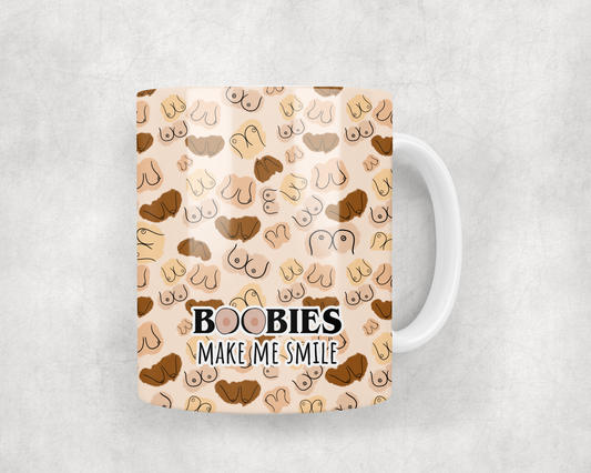 Boobies Make Me Happy Mug Wrap