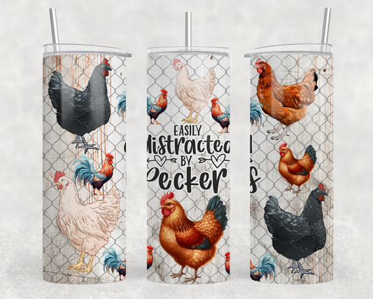 Easily Distracted By Peckers Tumbler Wrap
