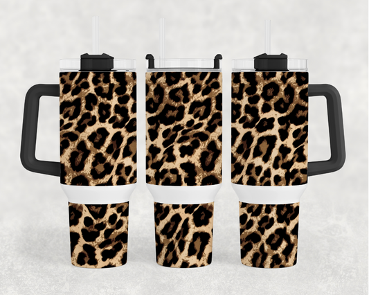 Leopard Print 40oz Tumbler Wrap