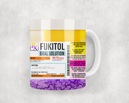 Fukitol Rx CBD Pharmacy (PYW) Mug Wrap