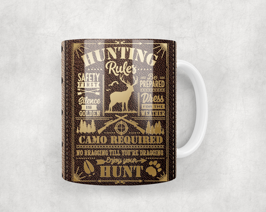 Hunting Rules Mug Wrap