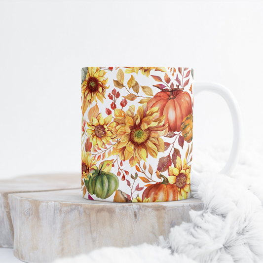 Fall Floral Mug Wrap