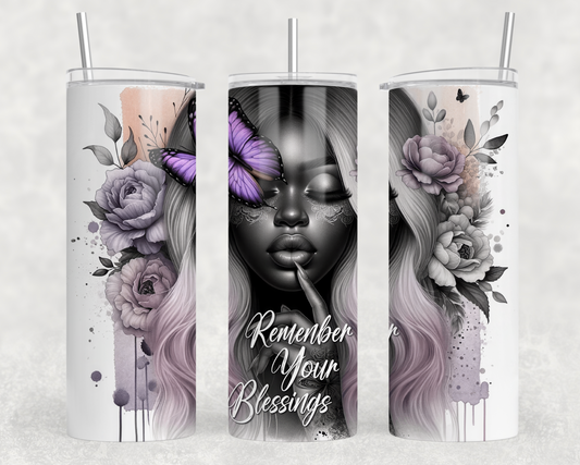 Remember Your Blessings Tumbler Wrap