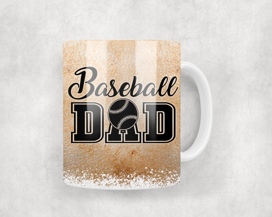 Baseball Dad Mug Wrap