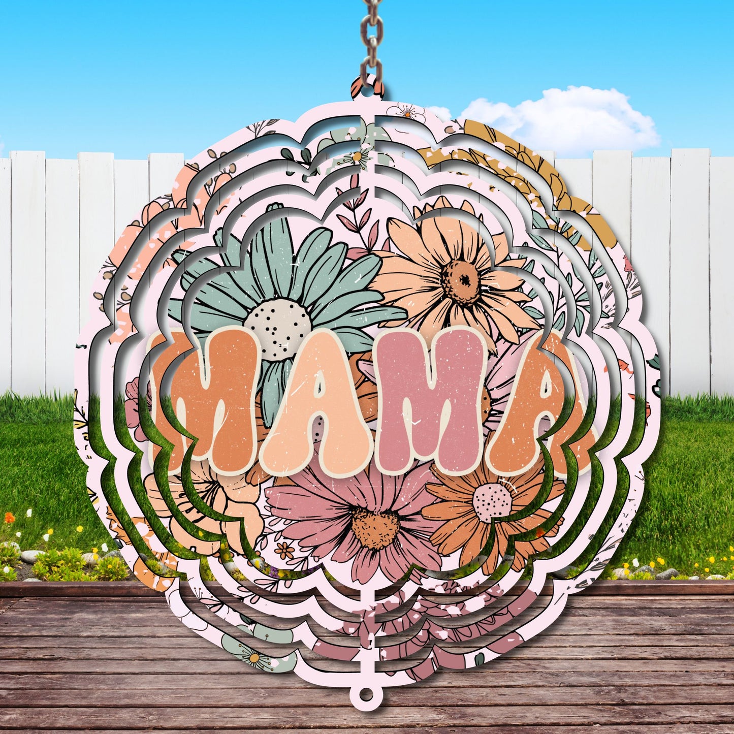 Mama Wind Spinner Sublimation Print