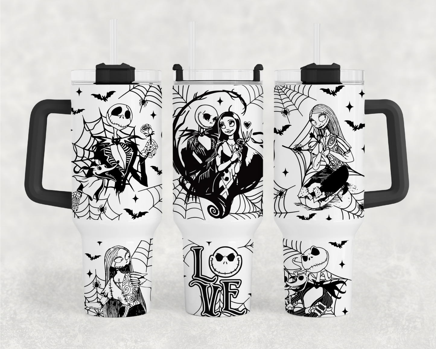 NMBC Blk/Wht 40oz Tumbler Wrap