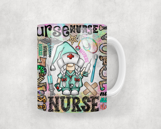 Nurse Gnome Mug Wrap
