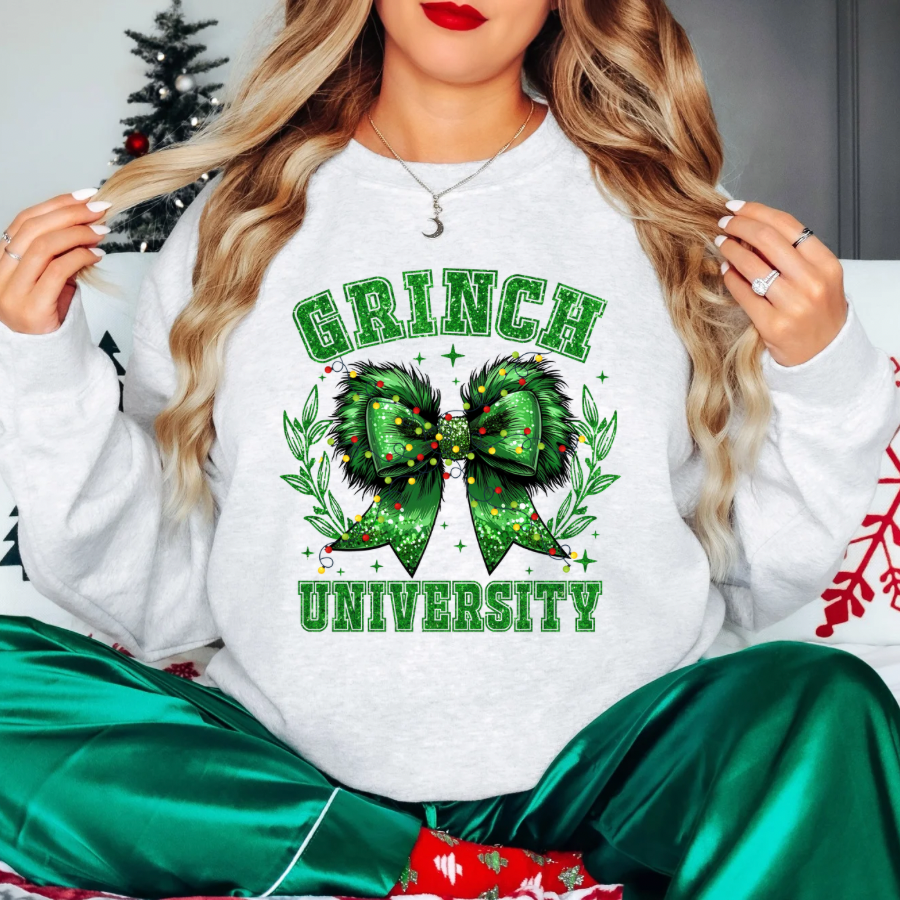 Grinch University Sublimation Print