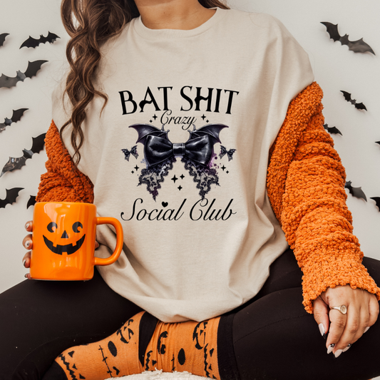 Bat Shit Crazy Social Club Sublimation Print