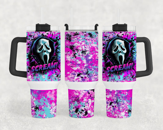 Ghost Face 40oz Tumbler Wrap