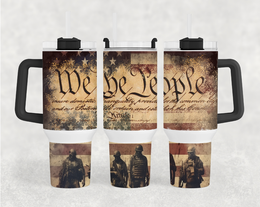 We The People 40oz Tumbler Wrap