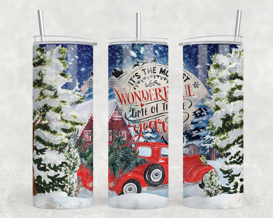 Most Wonderful Time of The Year Tumbler Wrap