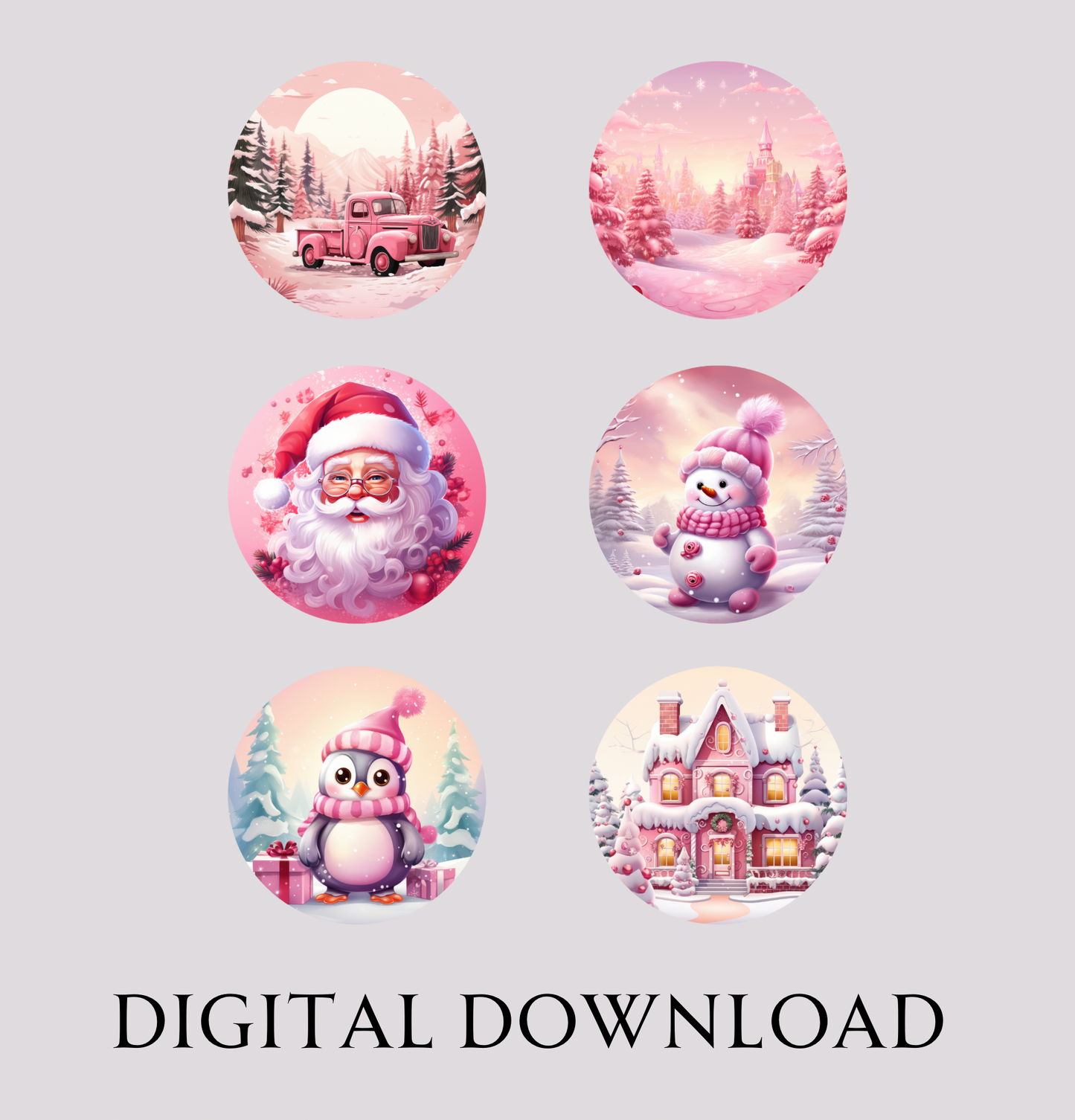 Digital Download - Christmas Ornament Bundle 21 images included