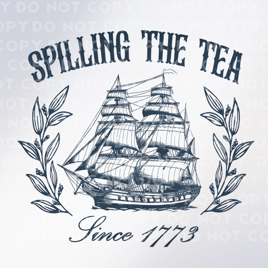 TS - Spilling The Tea Sublimation Print