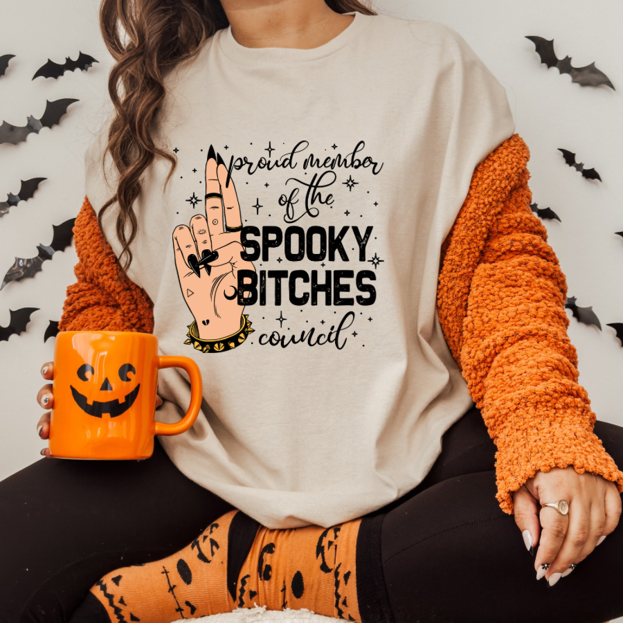 Spooky Bitches Council Sublimation Print