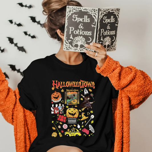 All Things Halloween Town Sublimation Print