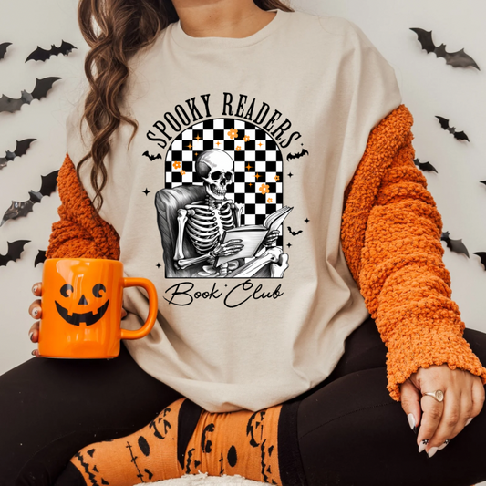 Spooky Readers Book Club Sublimation Print