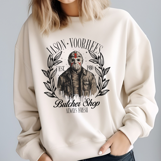 Jason Voorhees Butcher Shop Sublimation Print