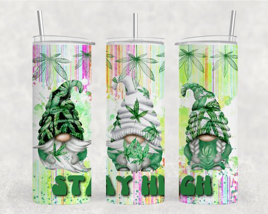 Stay High Gnome Tumbler Wrap