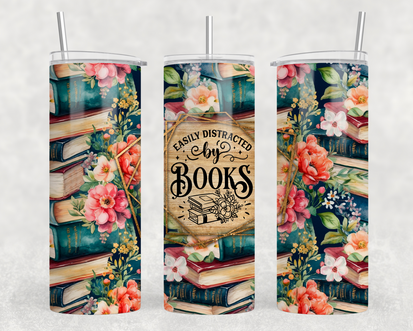 Easily Distracted By Books 20oz Tumbler