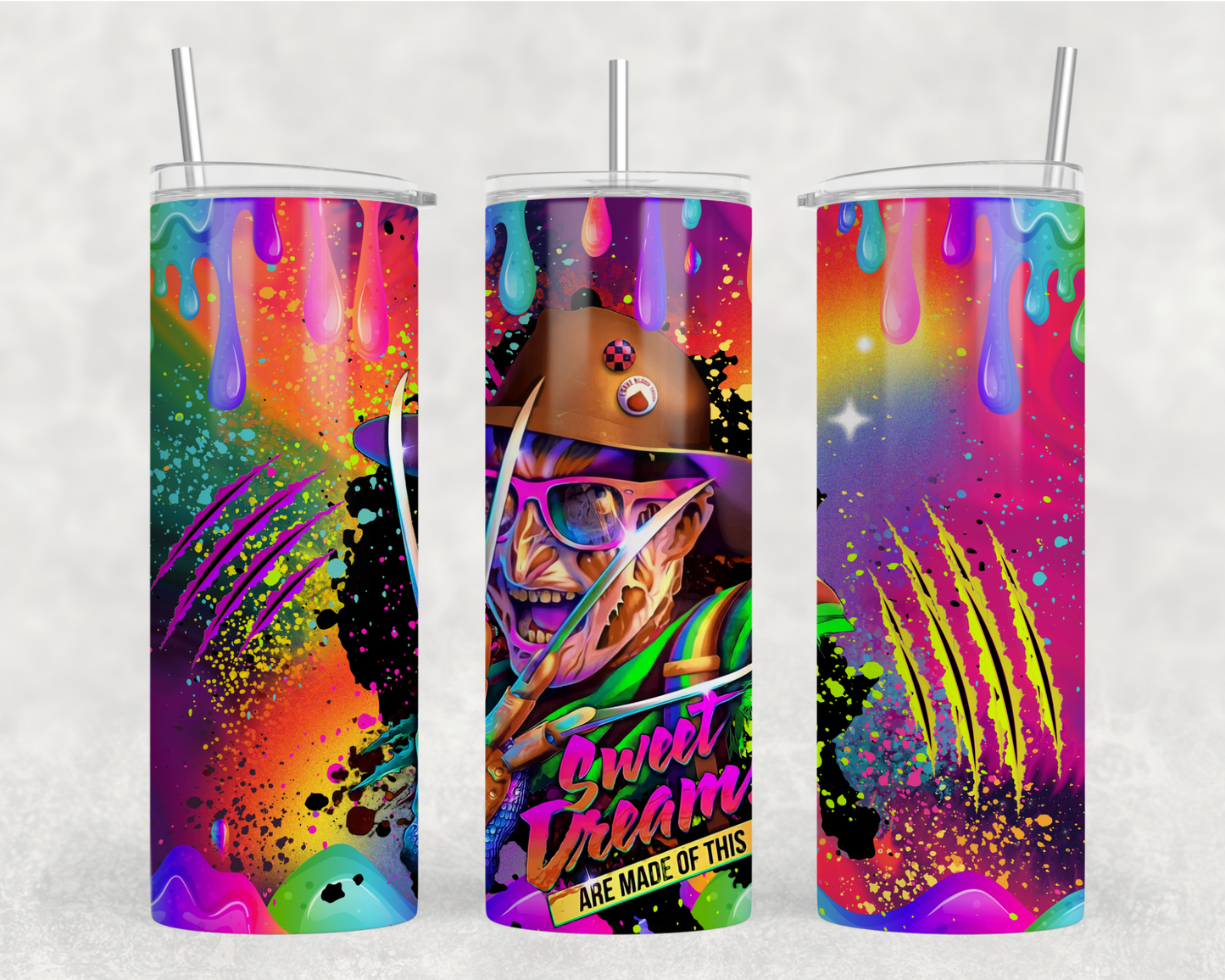 Neon Freddy Tumbler Wrap