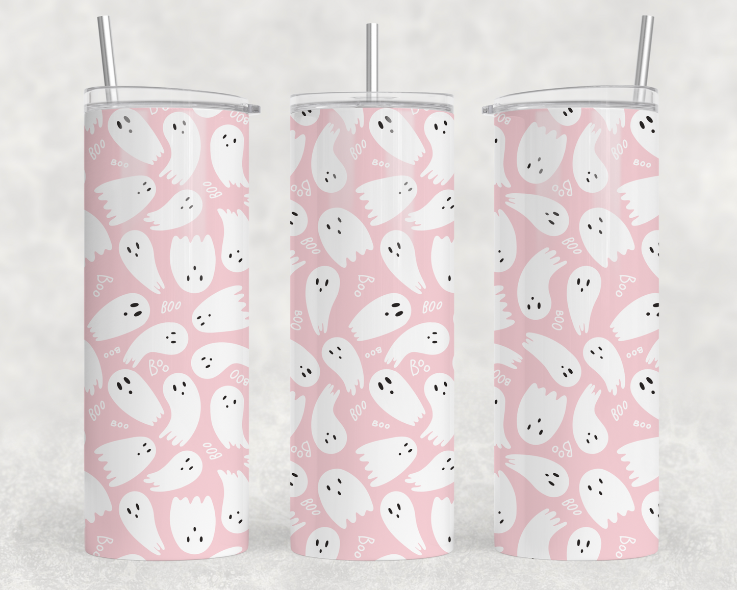 Pink Ghosts Tumbler Wrap