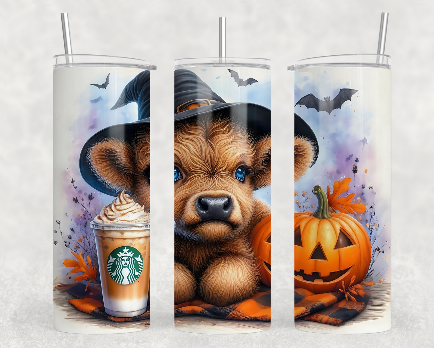 Pumpkin Spice Heifer Tumbler Wrap