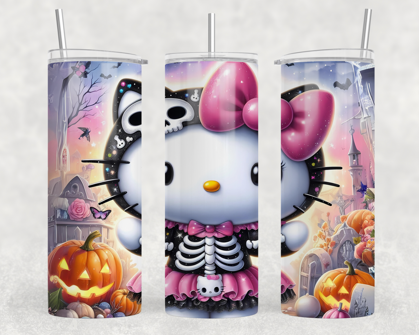 Halloween Kitty Tumbler Wrap