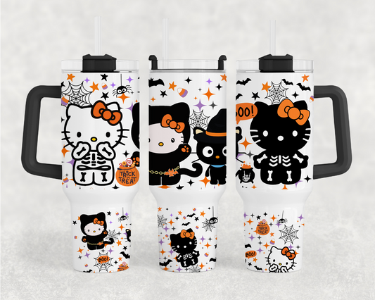 Halloween Kitty 40oz Tumbler Wrap