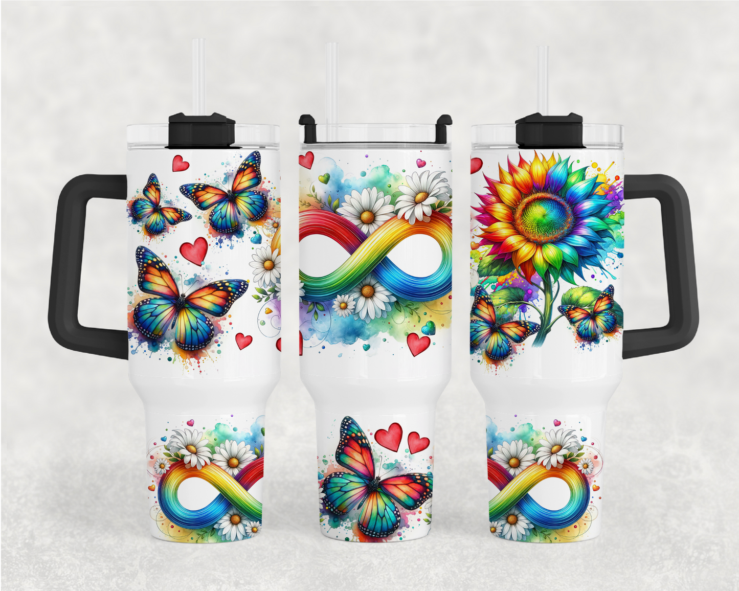 Autism Infinity 40oz Tumbler Wrap