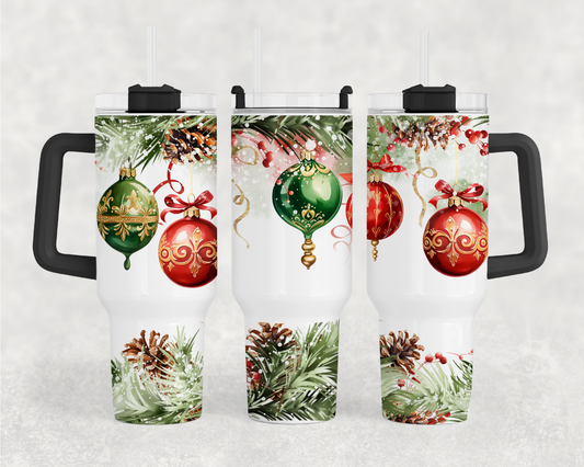 Christmas Ornaments 40oz Tumbler Wrap