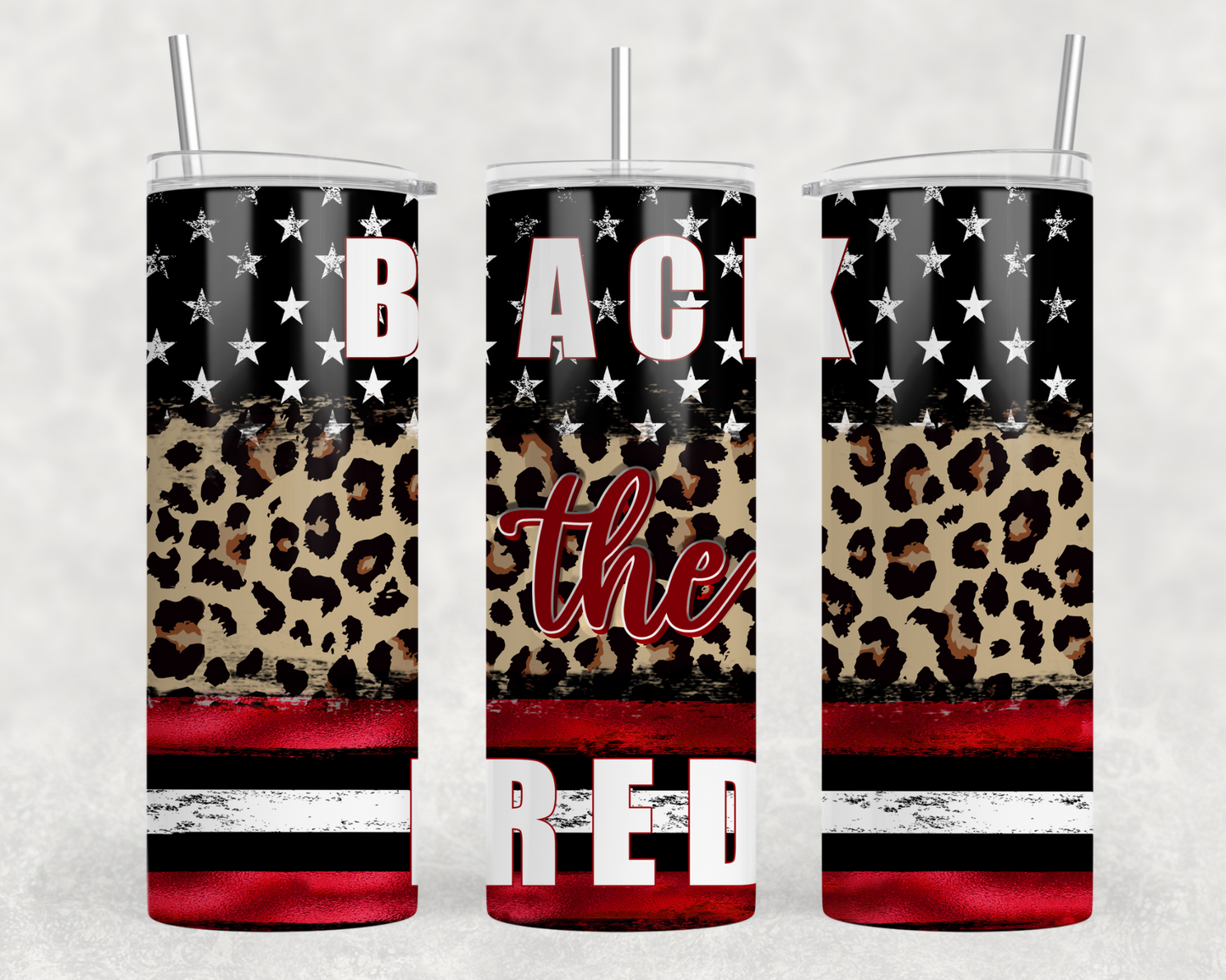 Back The Red Tumbler Wrap