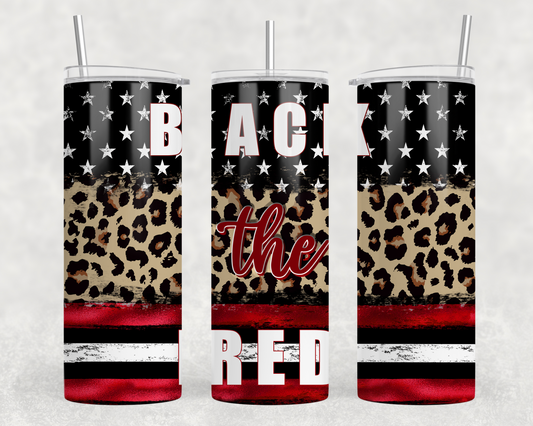 Back The Red Tumbler Wrap