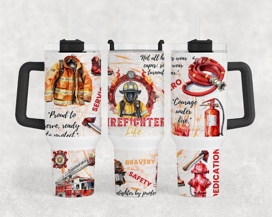 Firefighters 40oz Tumbler Wrap