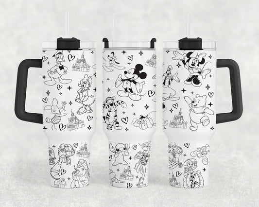 Mouse & Friends 40oz Tumbler Wrap