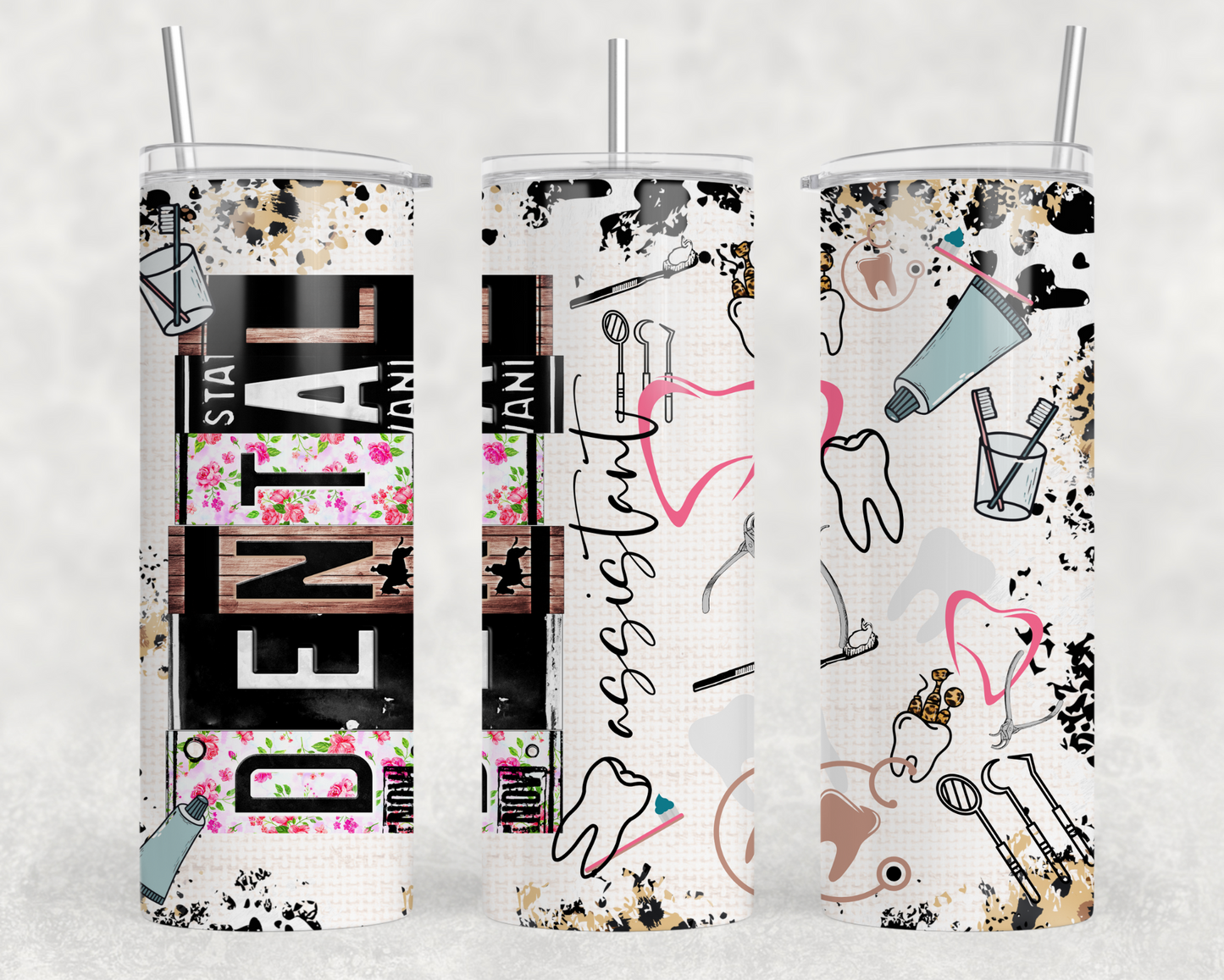 Dental Assistant Sublimation Tumbler Wrap