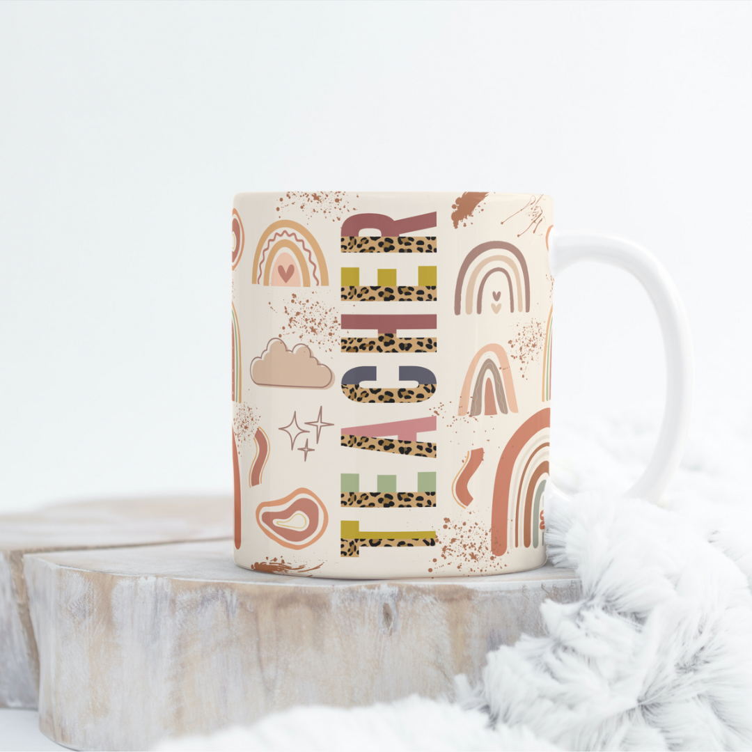 Boho Teacher Mug Wrap