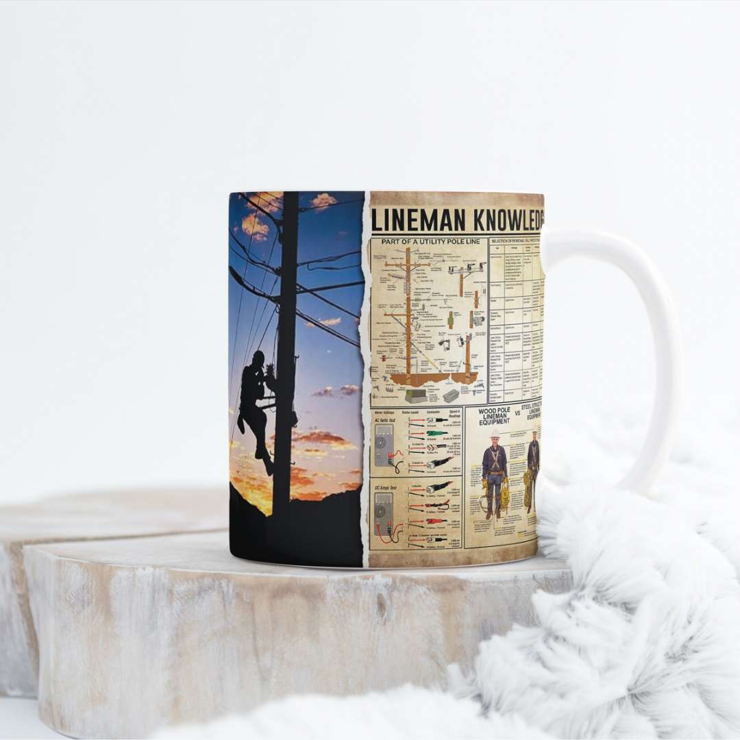 Lineman Knowledge Mug Wrap