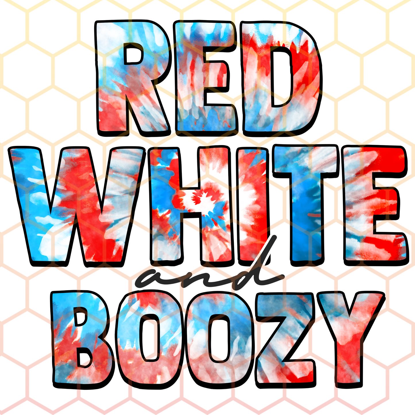 Red White & Boozy – Spooky Babes Print Shop